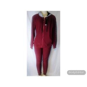 Burgundy Love Sweatsuit L